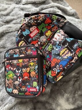 Marvel kids backpack and lunchbox set